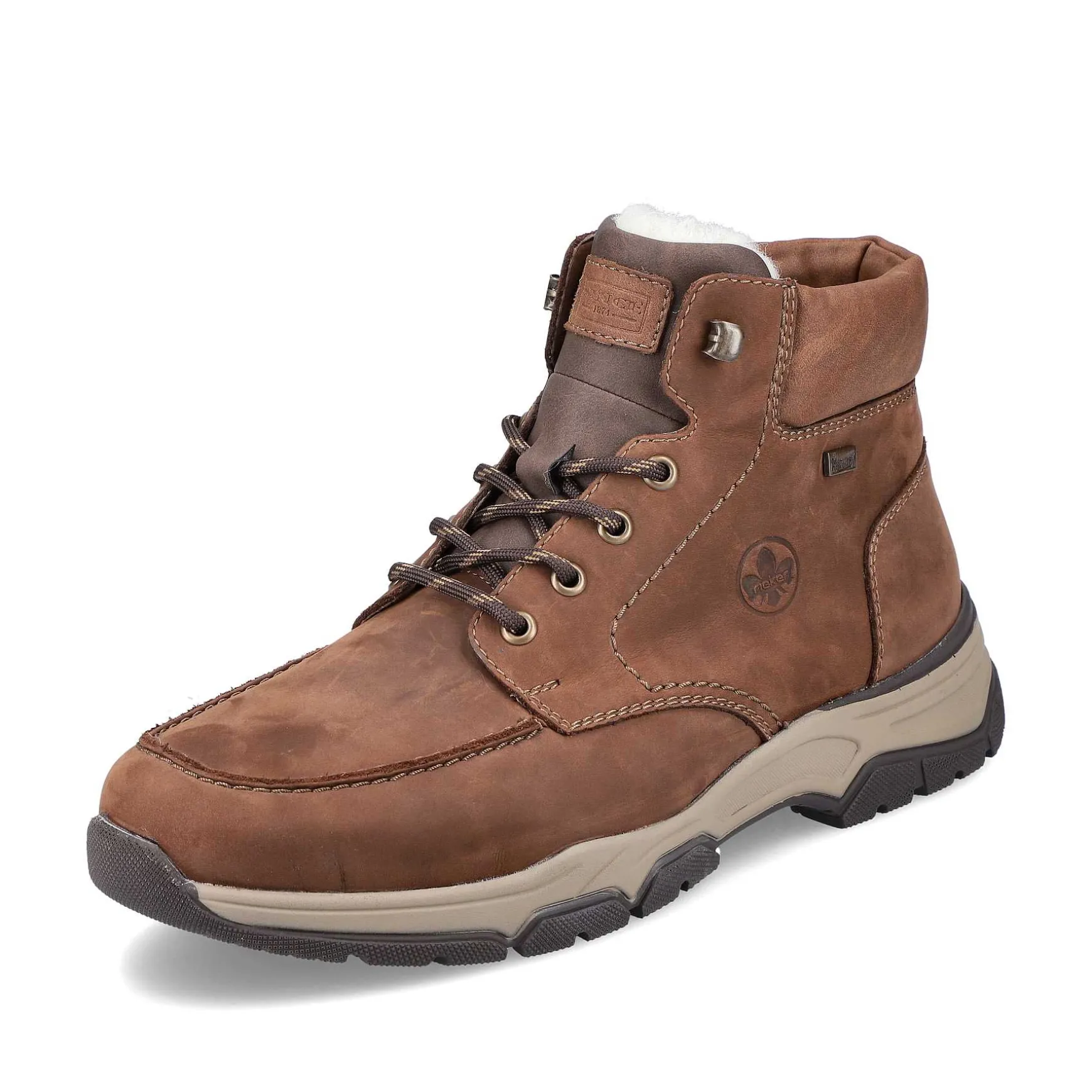 Rieker Men'S Corded Boots Cinnamon Brown