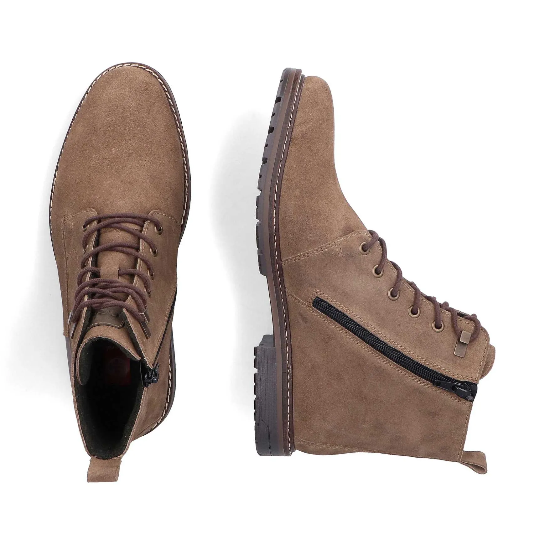 Rieker Men'S Corded Boots Sand Brown