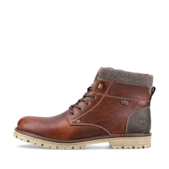 Rieker Men'S Corded Boots Chestnut Brown