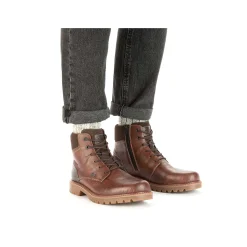 Rieker Men'S Corded Boots Chestnut Brown
