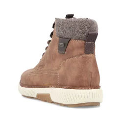 Rieker Men'S Corded Boots Coffee Brown