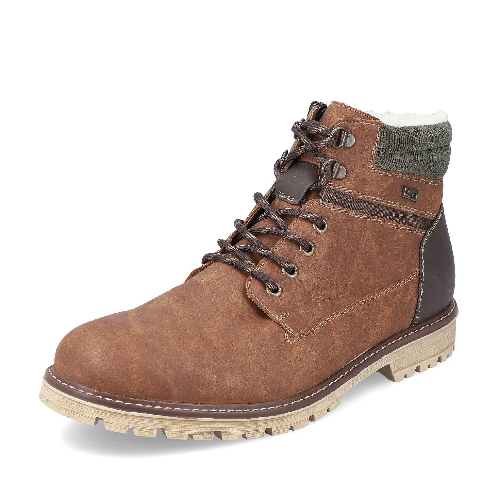 Rieker Men'S Corded Boots Light Brown