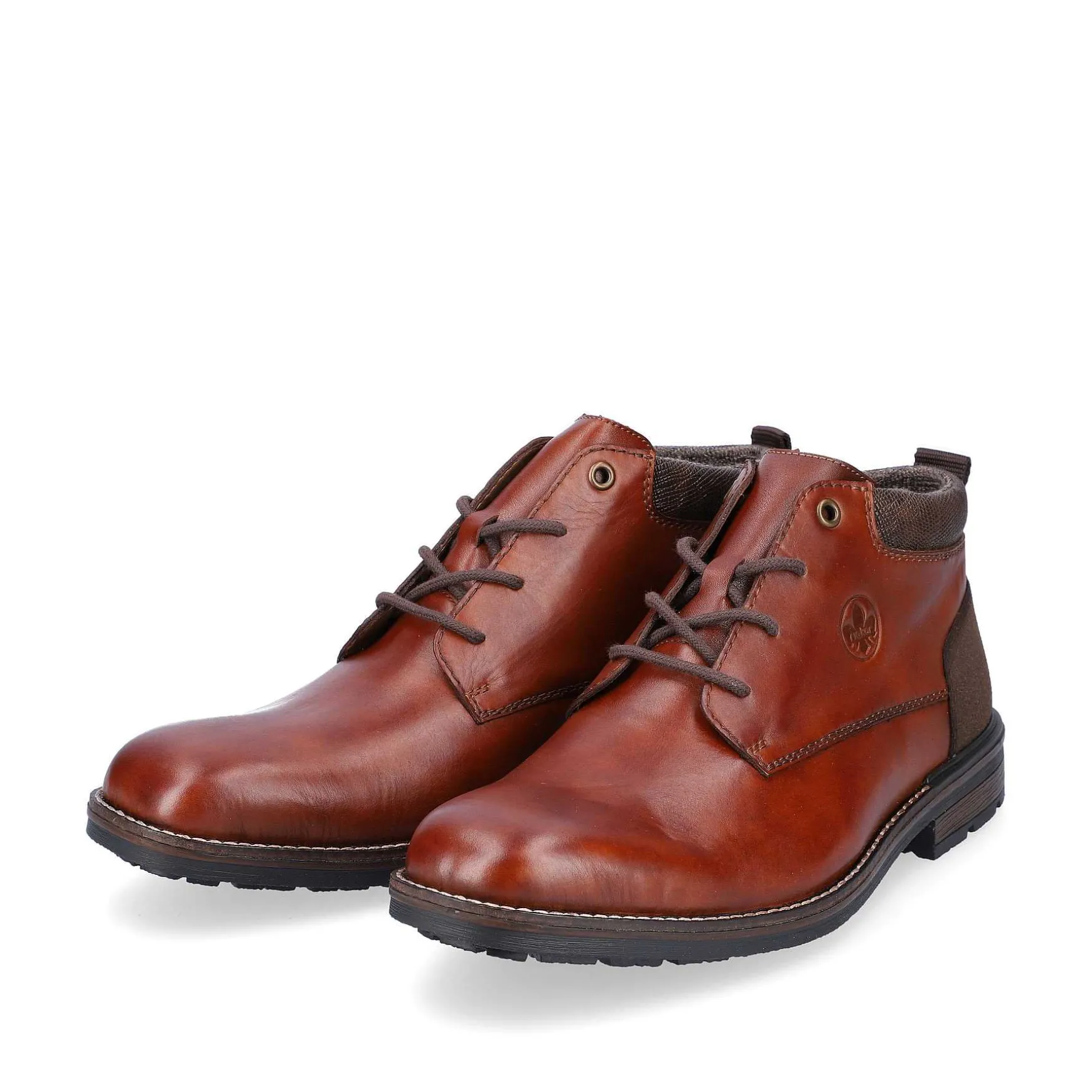 Rieker Men'S Corded Boots Chestnut Brown