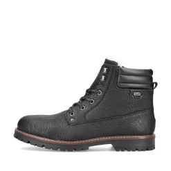 Rieker Men'S Corded Boots Deep Black