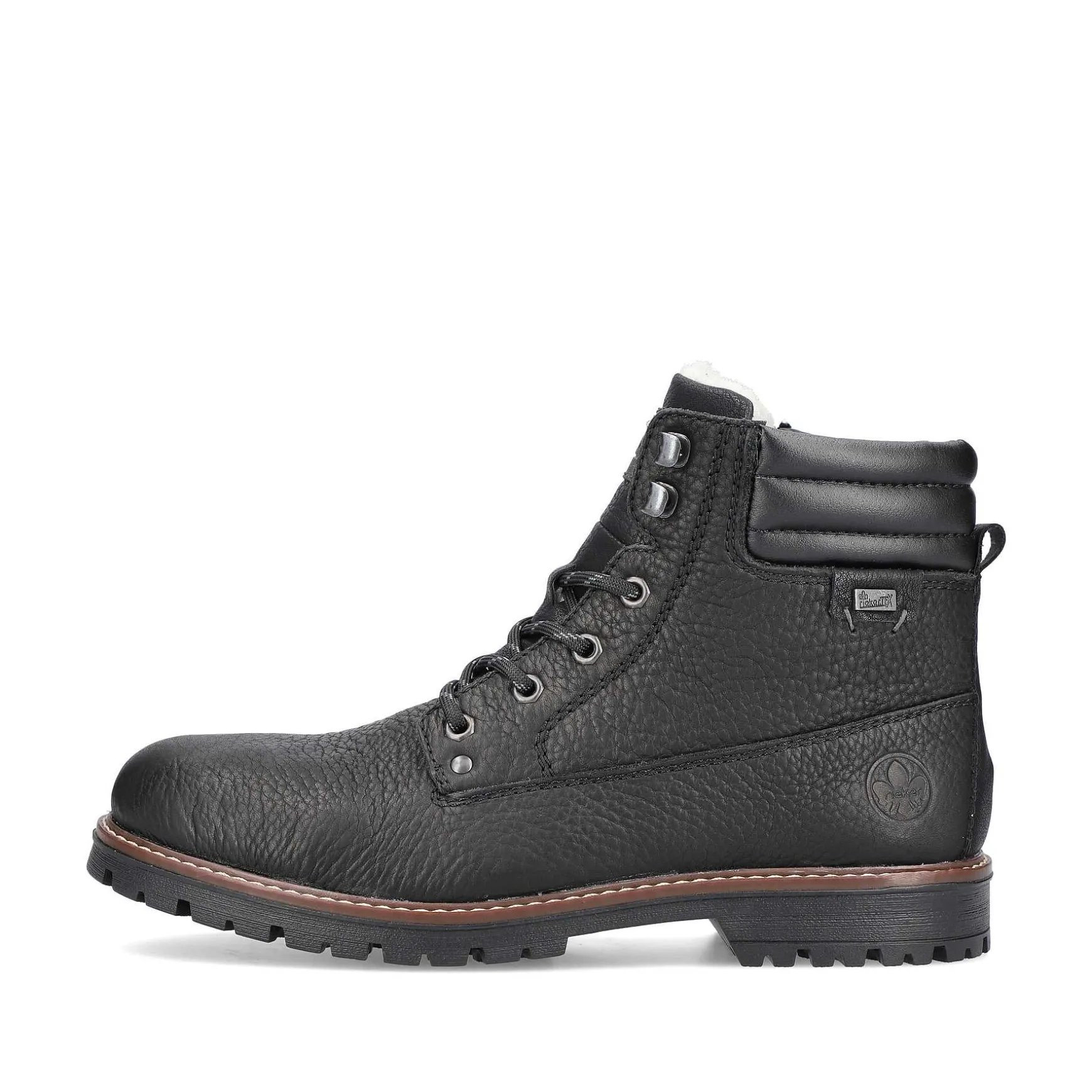 Rieker Men'S Corded Boots Deep Black