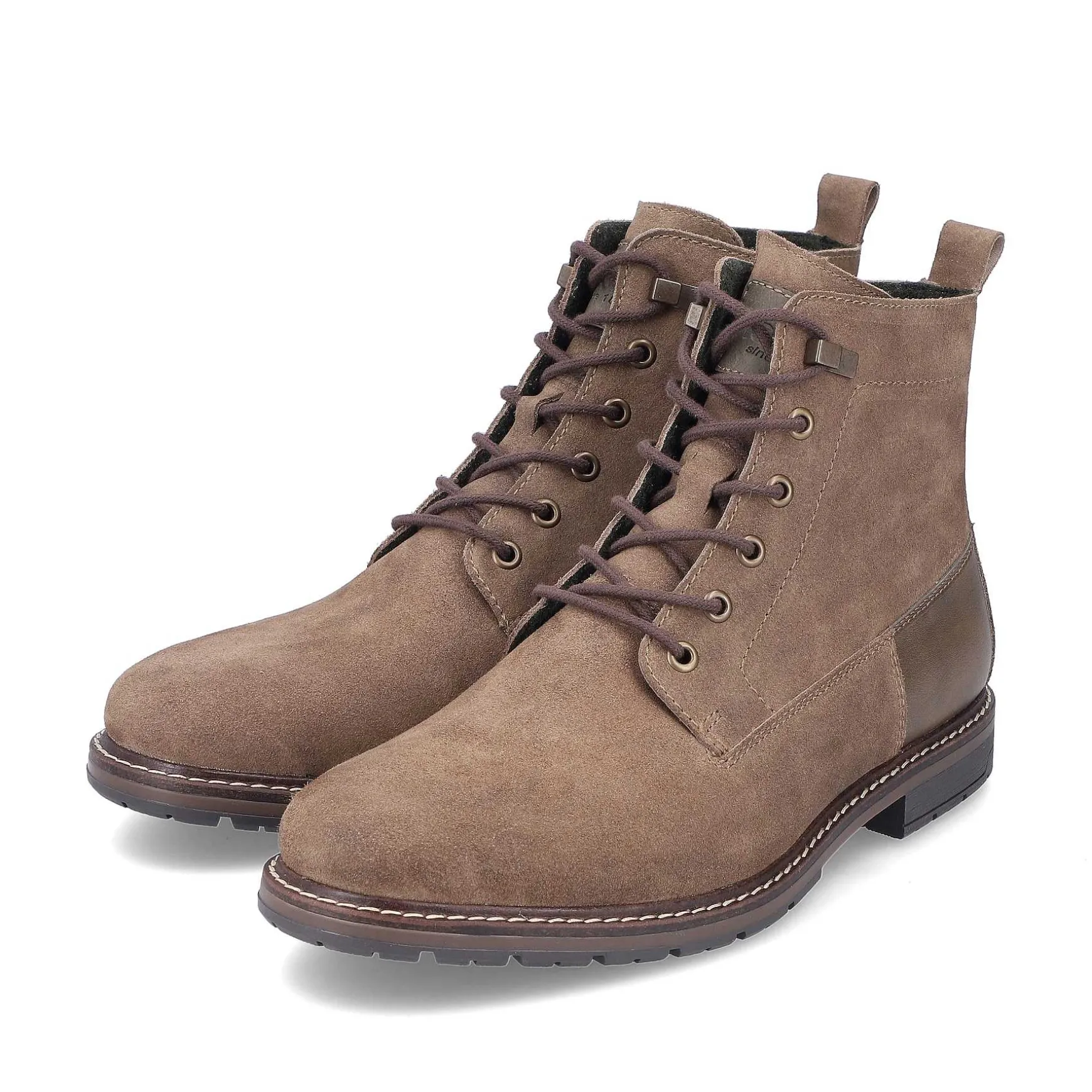 Rieker Men'S Corded Boots Sand Brown