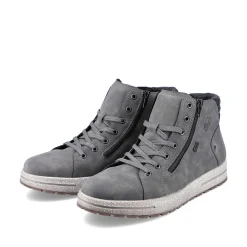 Rieker Men'S Corded Boots Moon Grey
