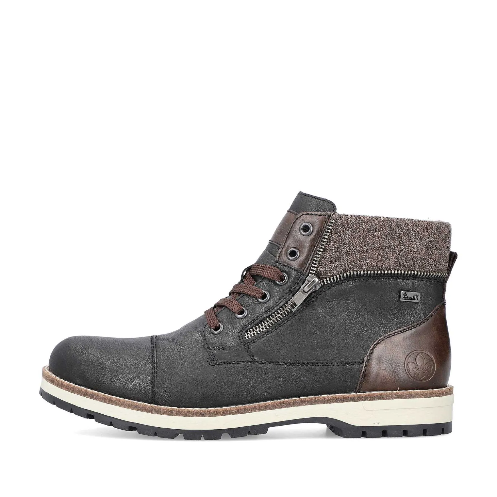 Rieker Men'S Corded Boots Night Black