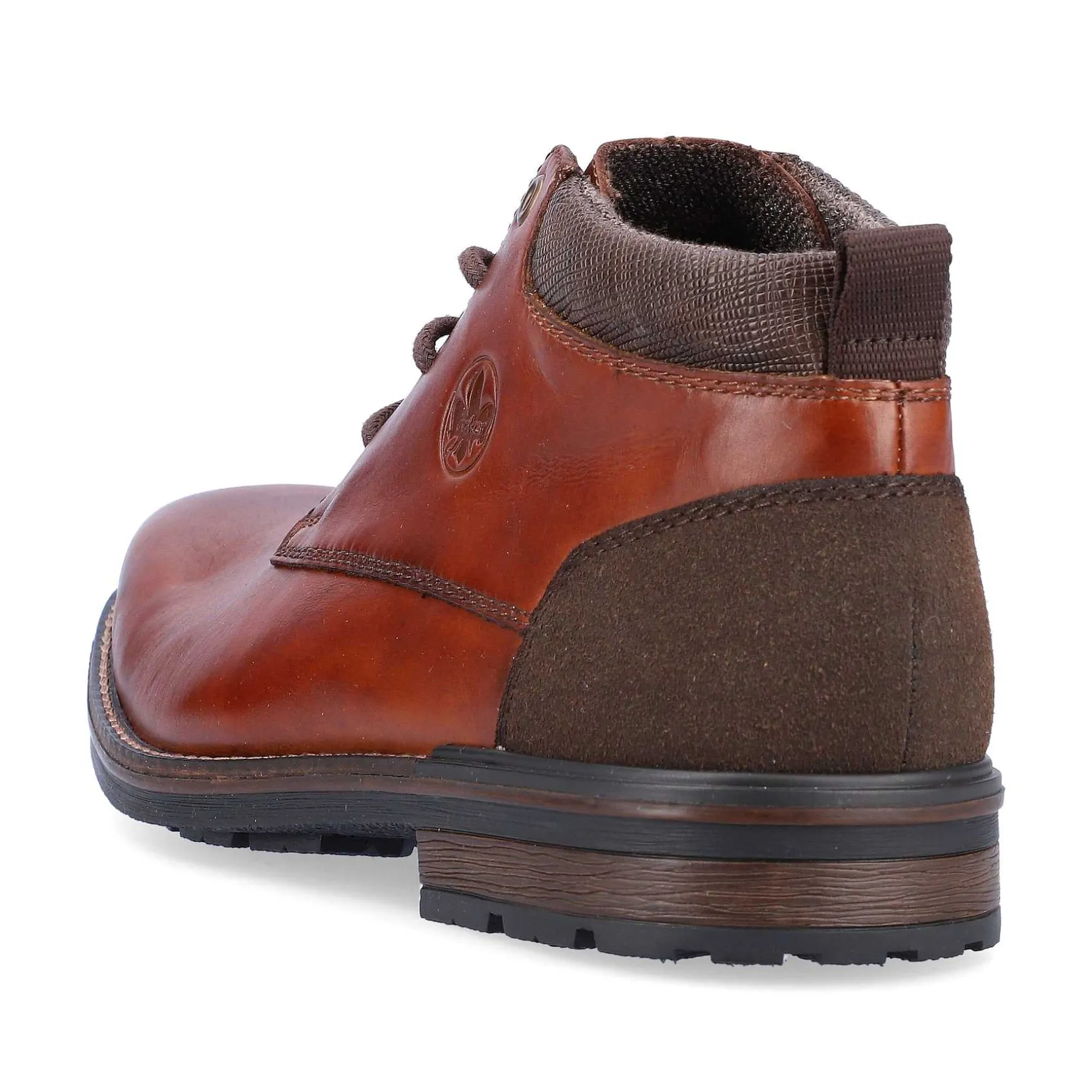Rieker Men'S Corded Boots Chestnut Brown
