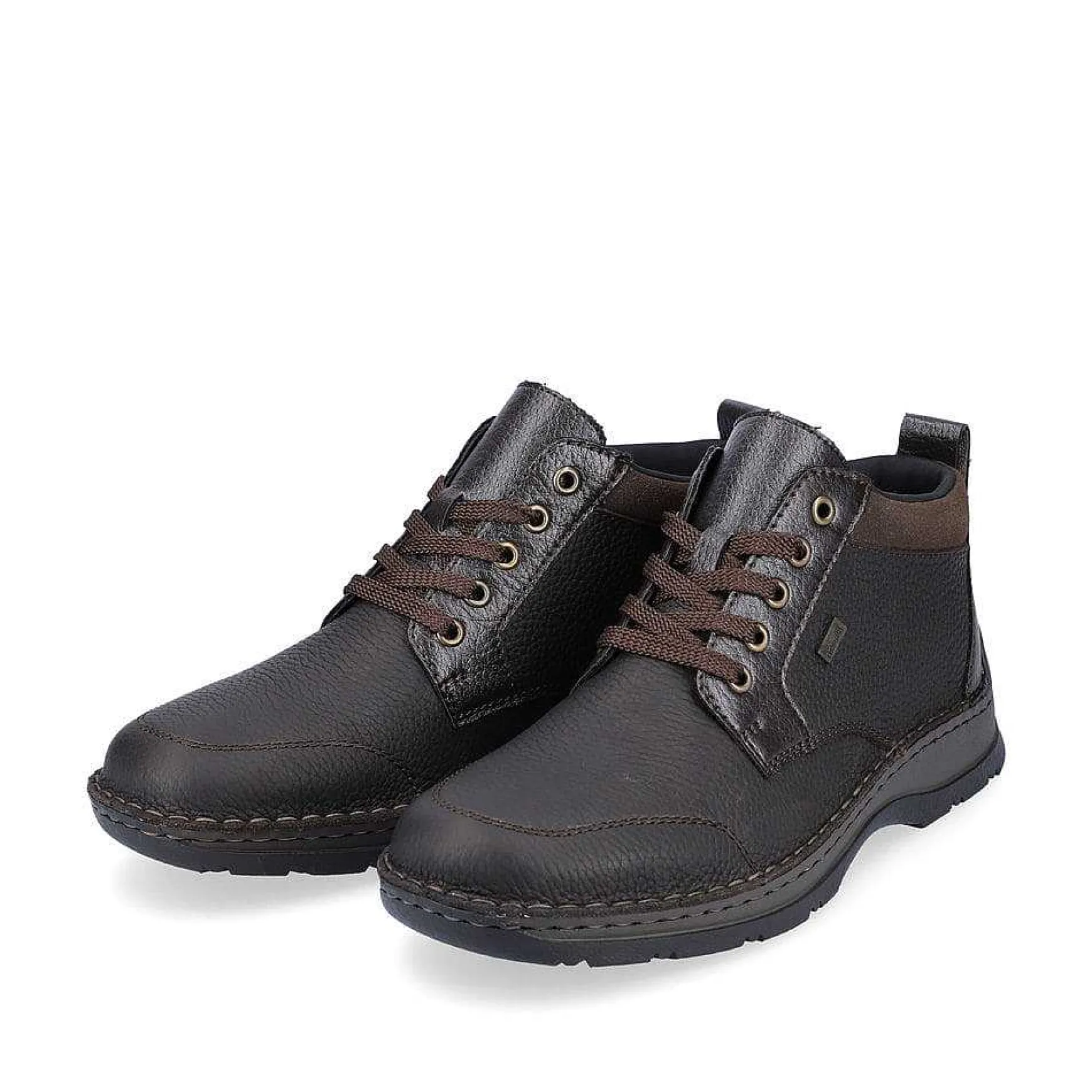 Rieker Men'S Laced Boots Espresso Brown