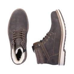 Rieker Men'S Laced Boots Espresso Brown