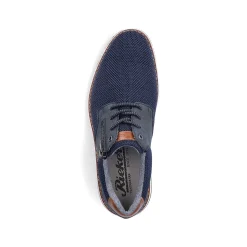 Rieker Men'S Laced Shoes Azure Blue