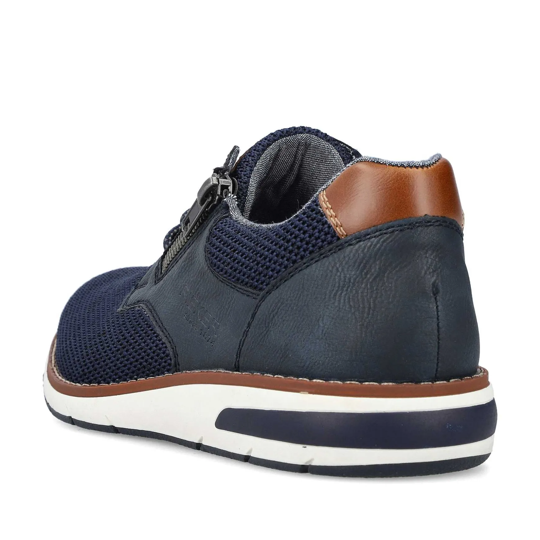 Rieker Men'S Laced Shoes Azure Blue