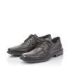 Rieker Men'S Lace-Up Shoes Glossy Black