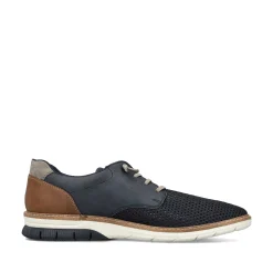 Rieker Men'S Lace-Up Shoes, Slate Blue