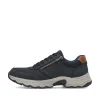 Rieker Men'S Lace-Up Shoes Steel Blue