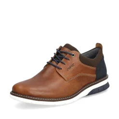 Rieker Men'S Lace-Up Shoes Wood Brown