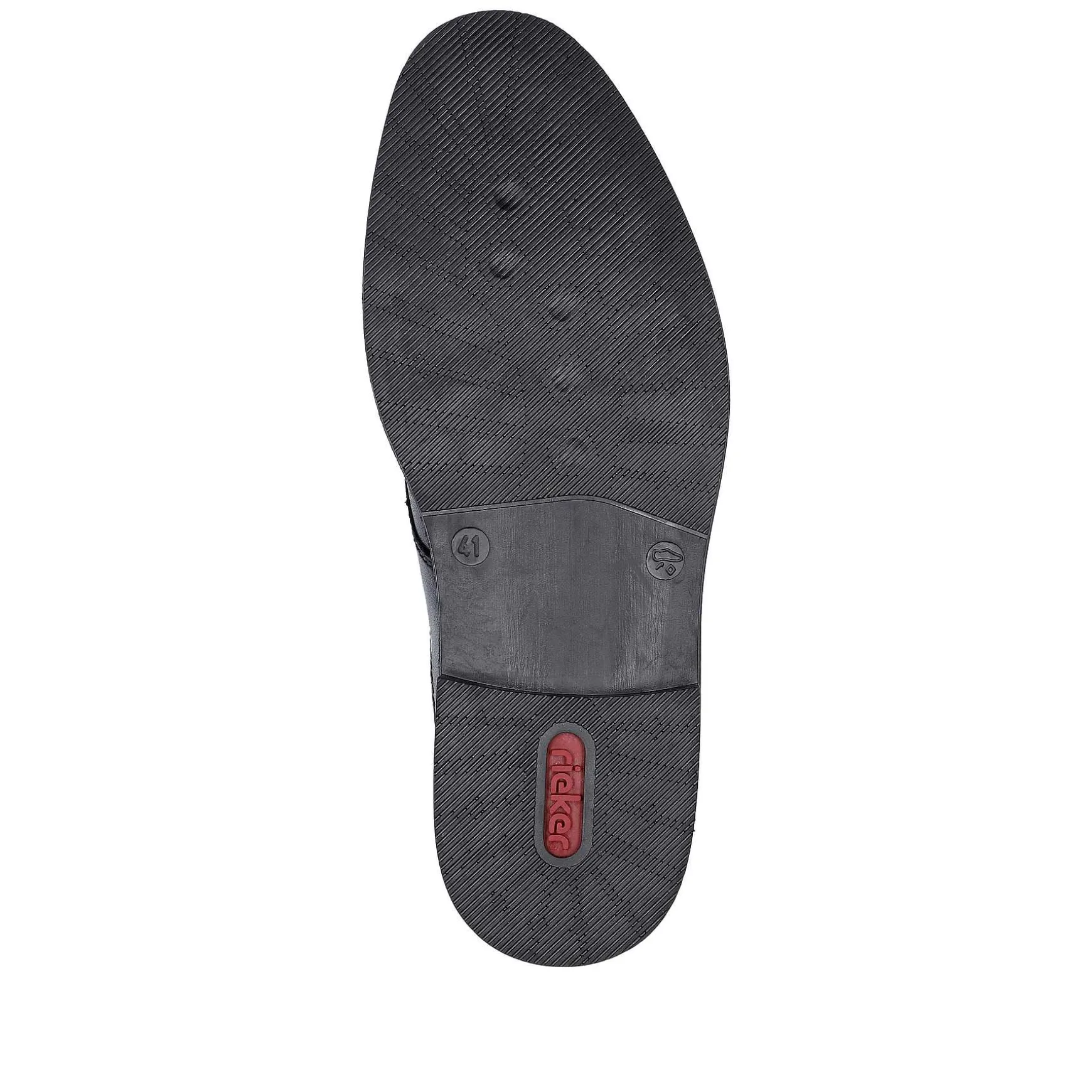 Rieker Men'S Lace-Up Shoes Night Black