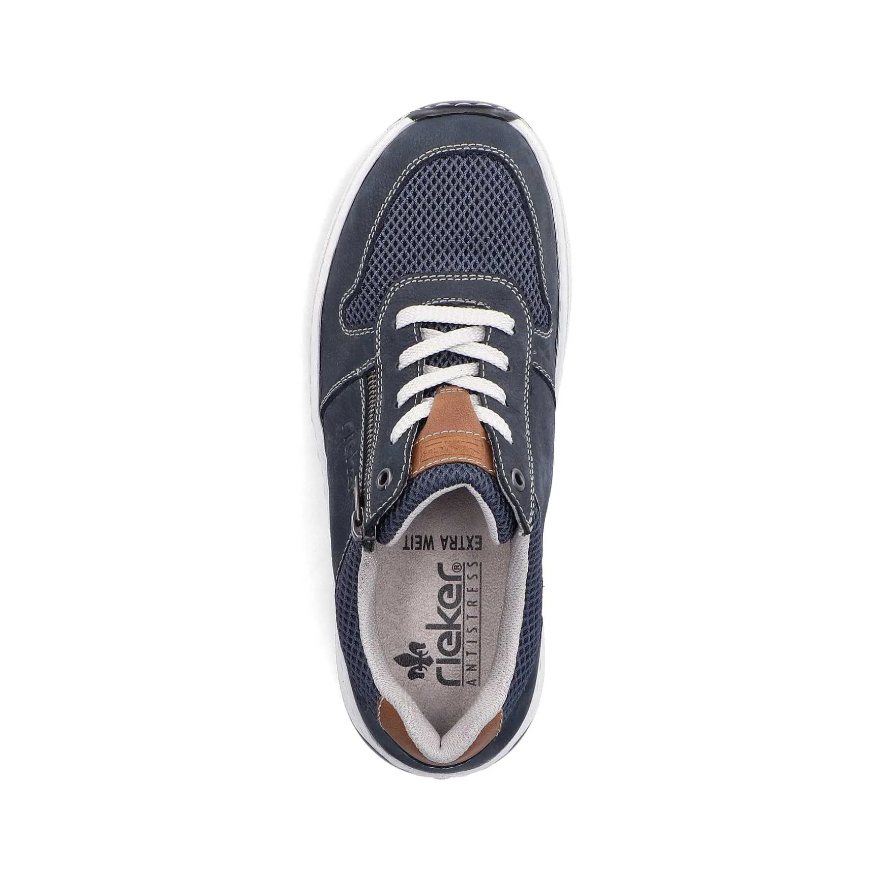 Rieker Men'S Lace-Up Shoes Ocean Blue