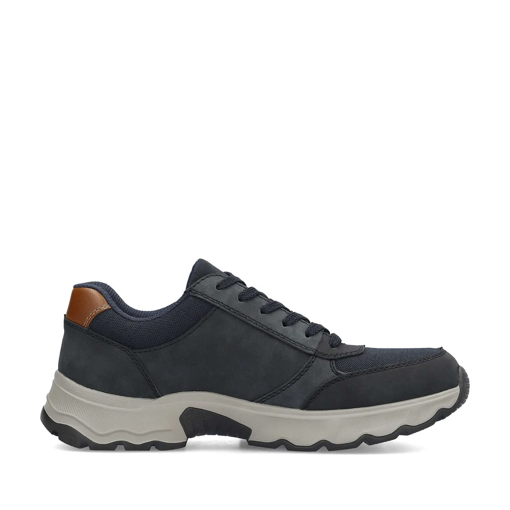 Rieker Men'S Lace-Up Shoes Steel Blue