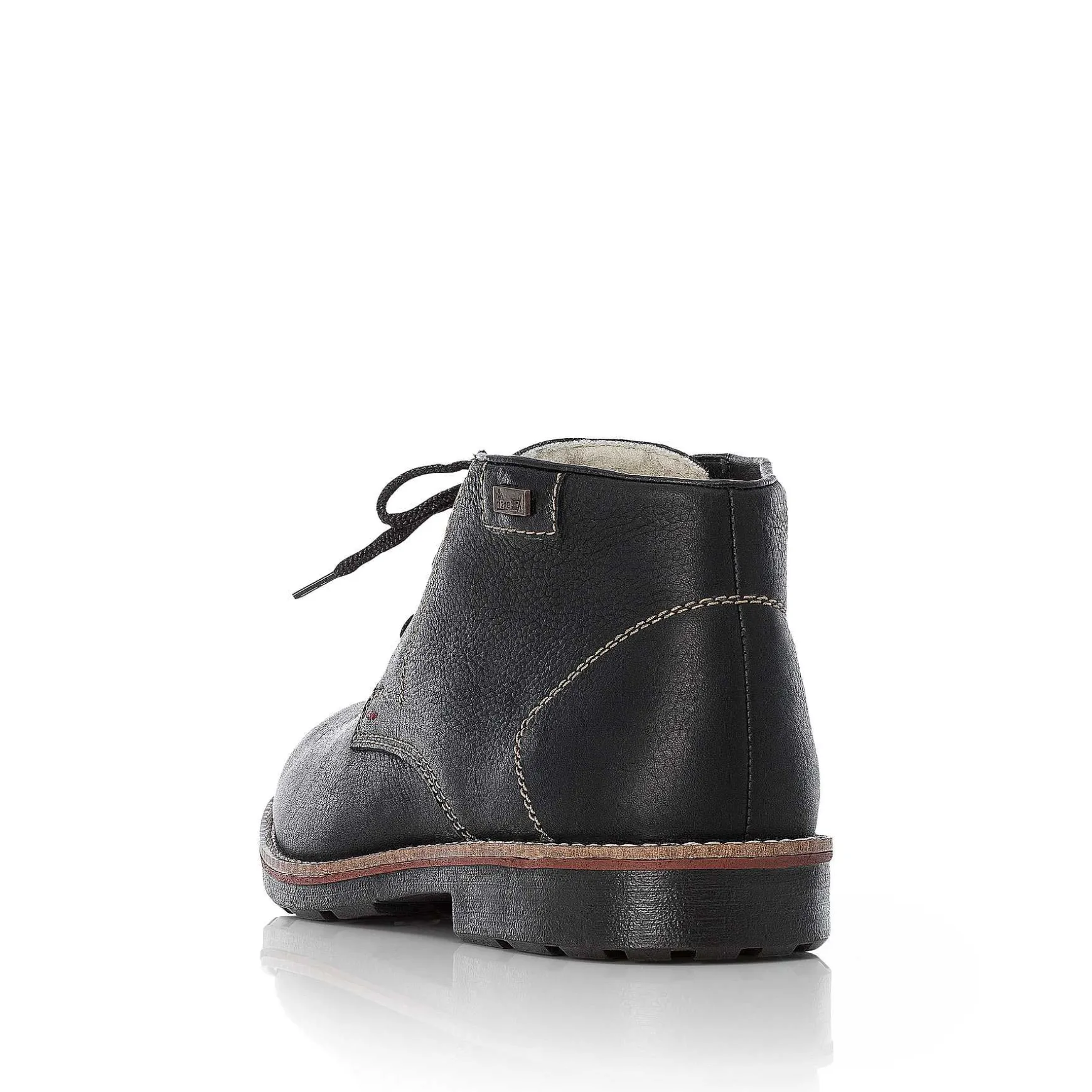 Rieker Men'S Lace-Up Shoes Graphite Black