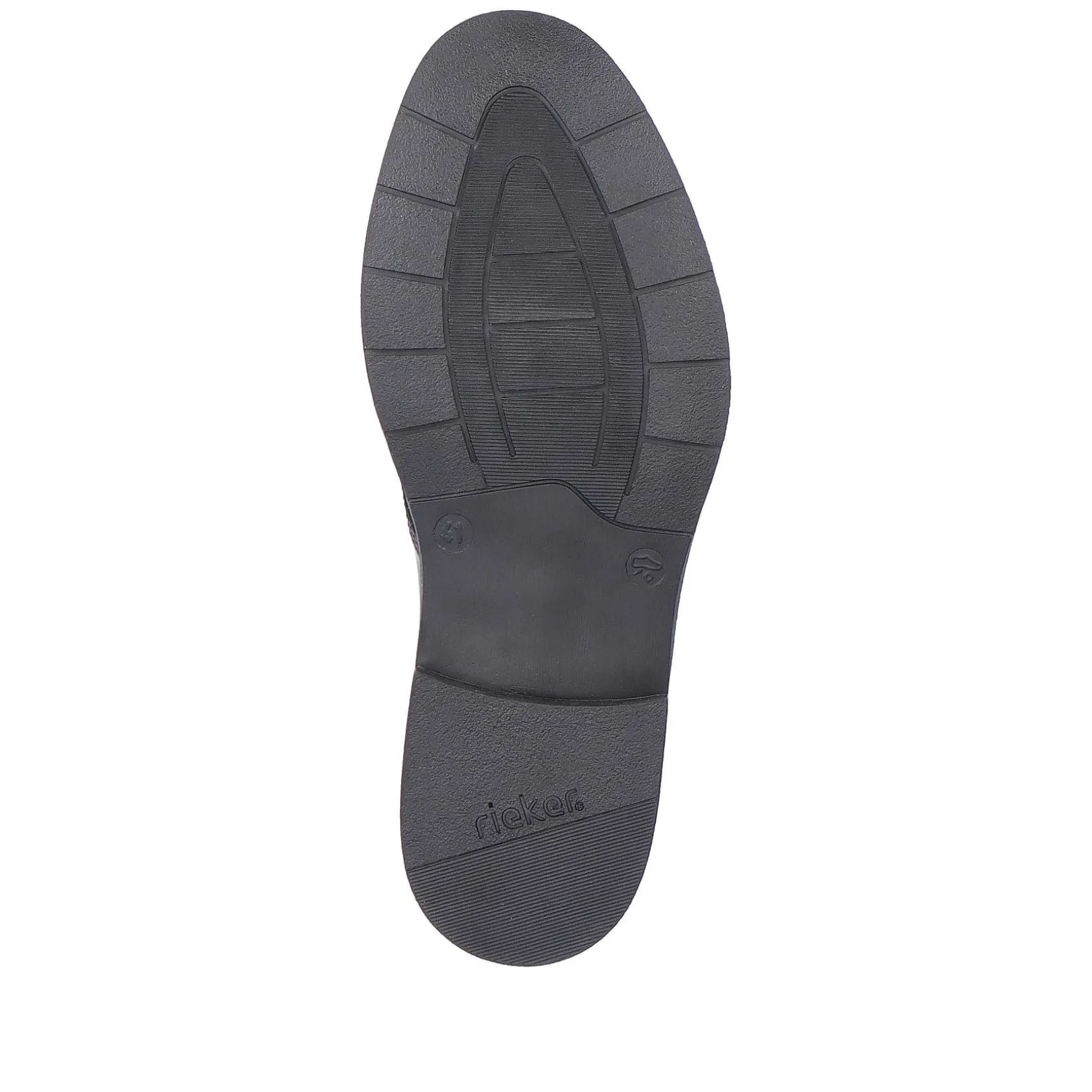 Rieker Men'S Lace-Up Shoes Midnight Black