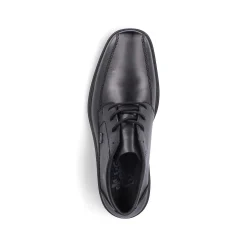 Rieker Men'S Lace-Up Shoes Glossy Black