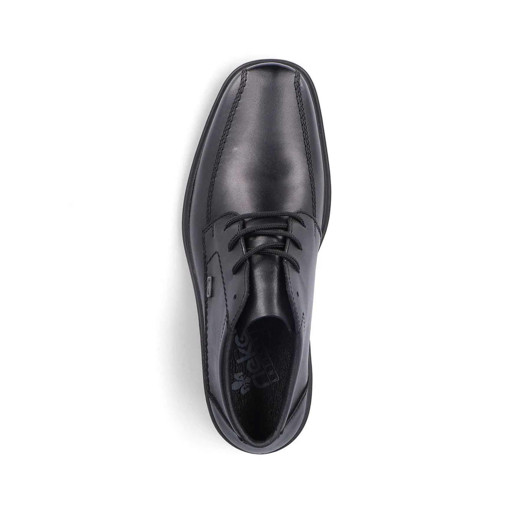 Rieker Men'S Lace-Up Shoes Glossy Black