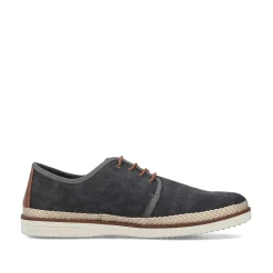Rieker Men'S Lace-Up Shoes Dark Grey