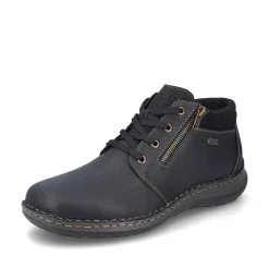 Rieker Men'S Lace-Up Shoes Asphalt Black