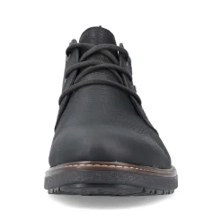 Rieker Men'S Lace-Up Shoes Asphalt Black