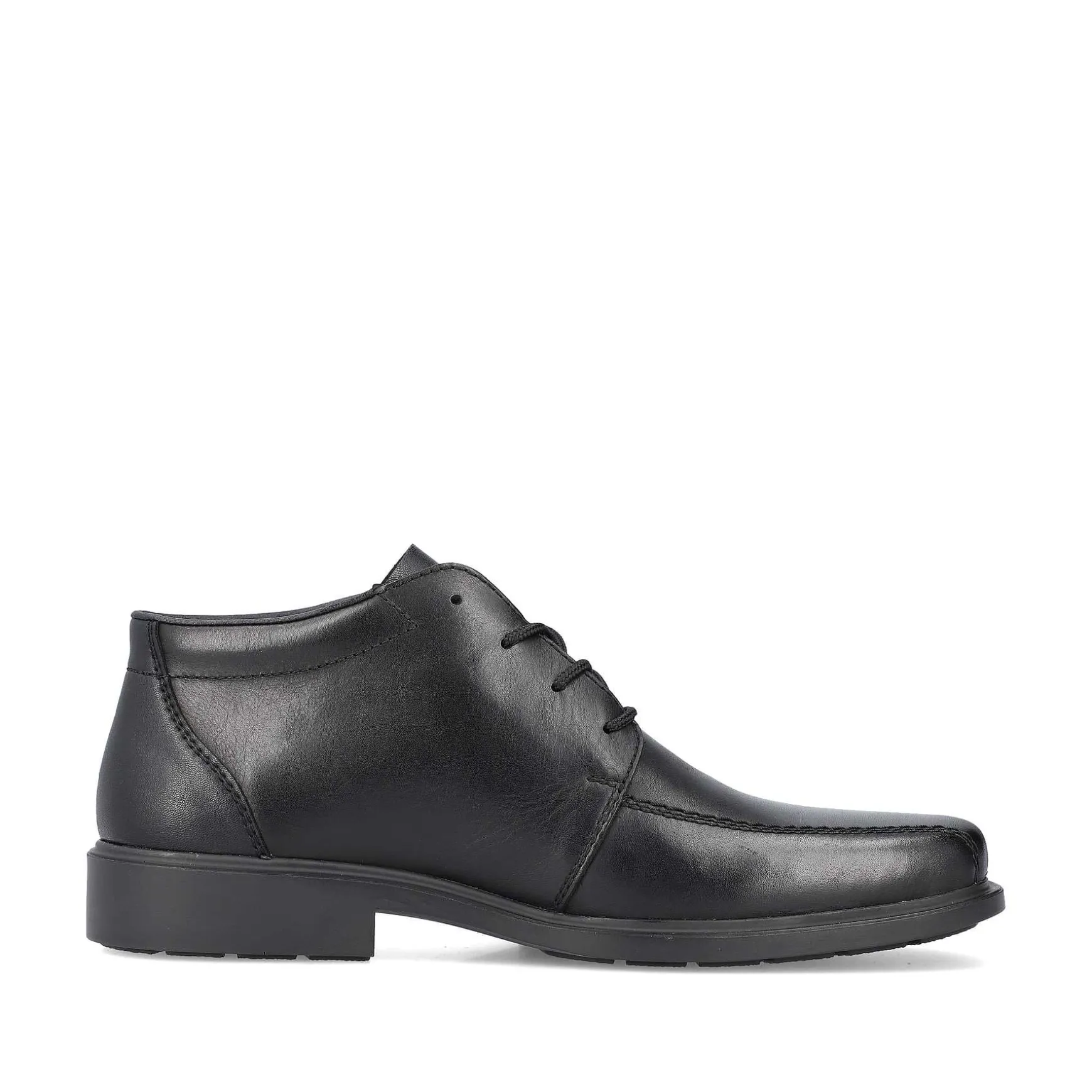 Rieker Men'S Lace-Up Shoes Glossy Black