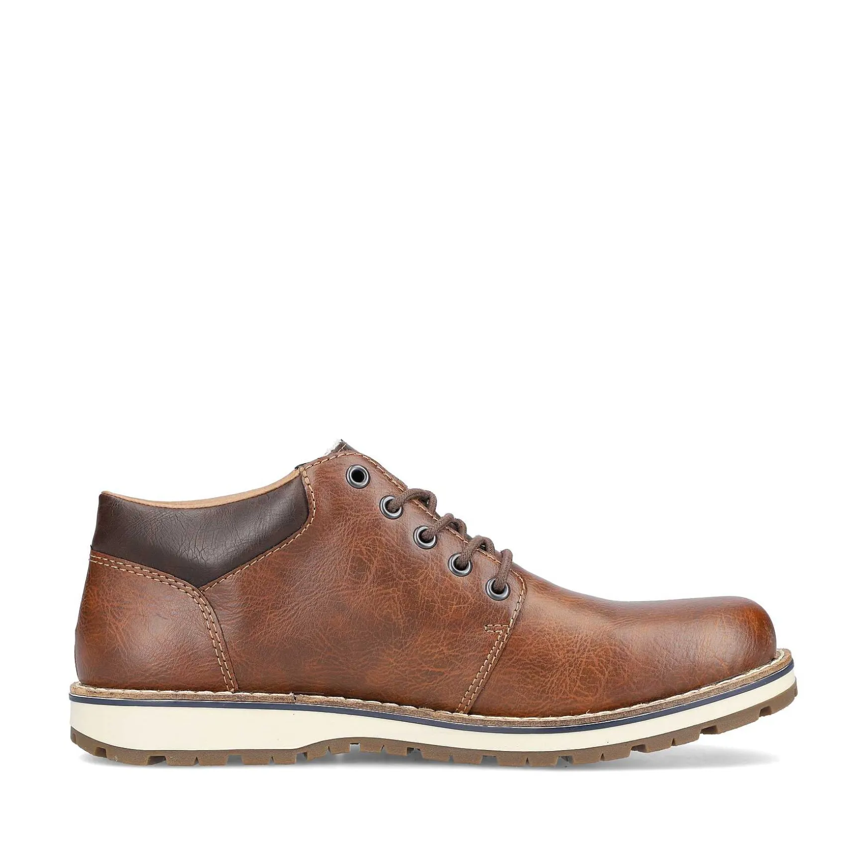 Rieker Men'S Lace-Up Shoes Caramel Brown