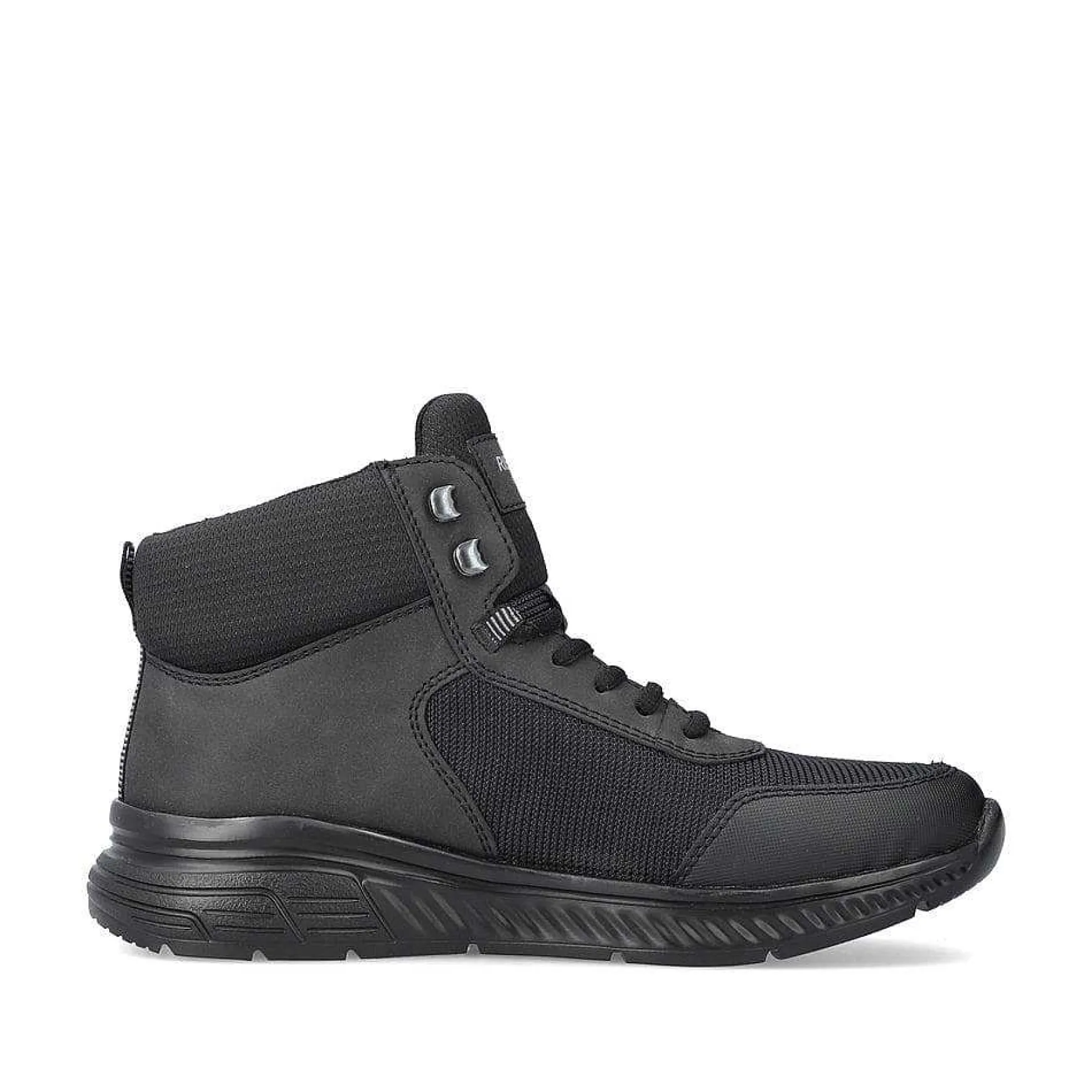 Rieker Men'S Lace-Up Shoes Asphalt Black