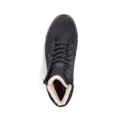 Rieker Men'S Lace-Up Shoes Asphalt Black