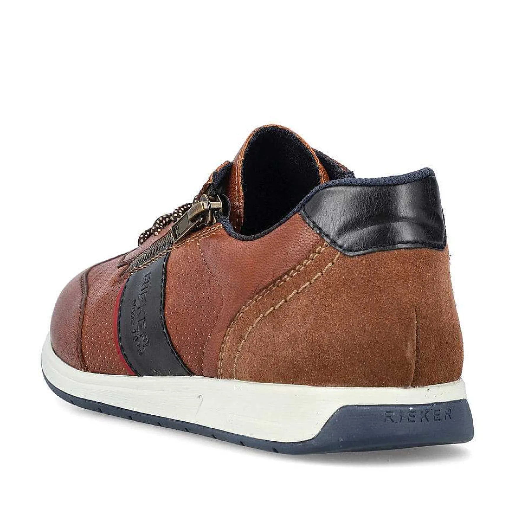 Rieker Men'S Lace-Up Shoes Caramel Brown