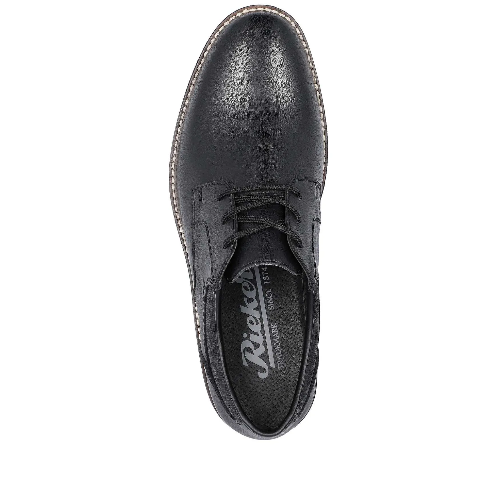 Rieker Men'S Lace-Up Shoes Night Black