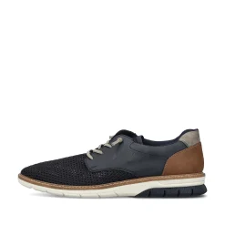 Rieker Men'S Lace-Up Shoes, Slate Blue