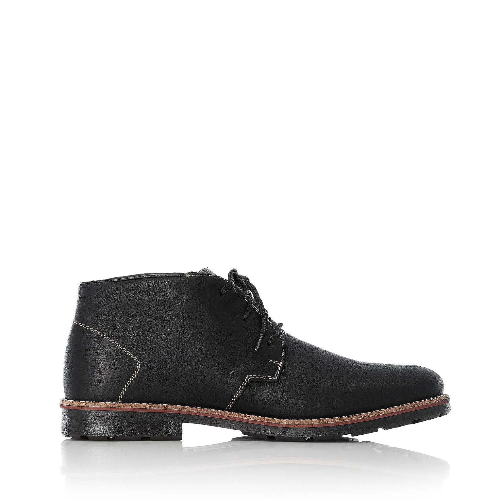 Rieker Men'S Lace-Up Shoes Graphite Black