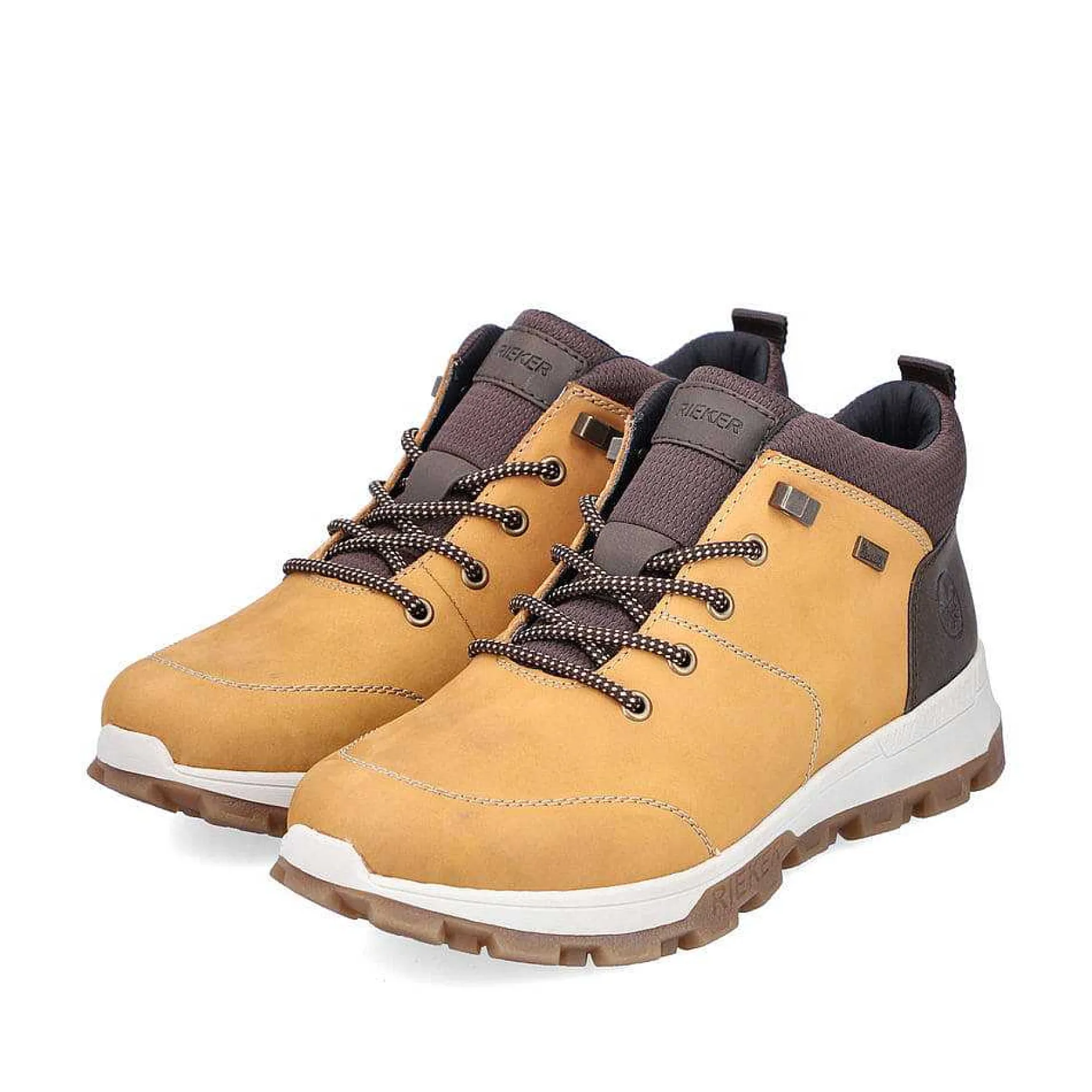 Rieker Men'S Lace-Up Shoes Golden Yellow
