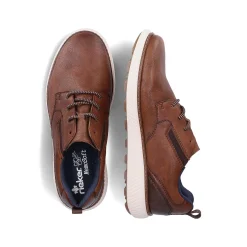 Rieker Men'S Lace-Up Shoes Chestnut Brown