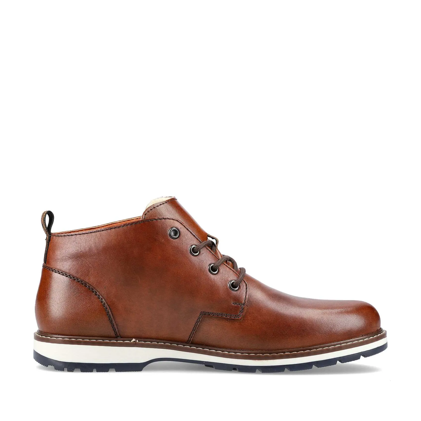 Rieker Men'S Lace-Up Shoes Caramel Brown