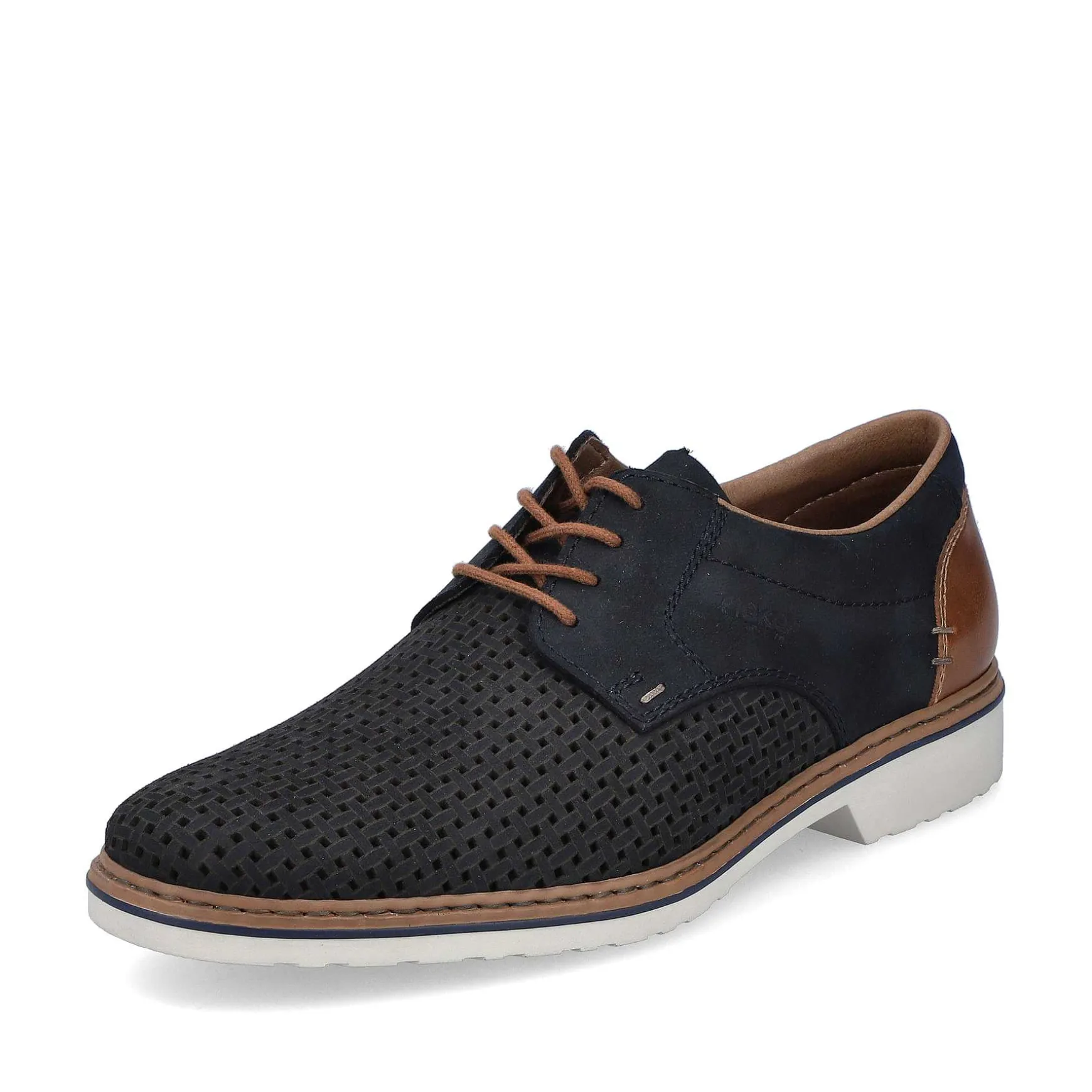 Rieker Men'S Lace-Up Shoes Steel Blue