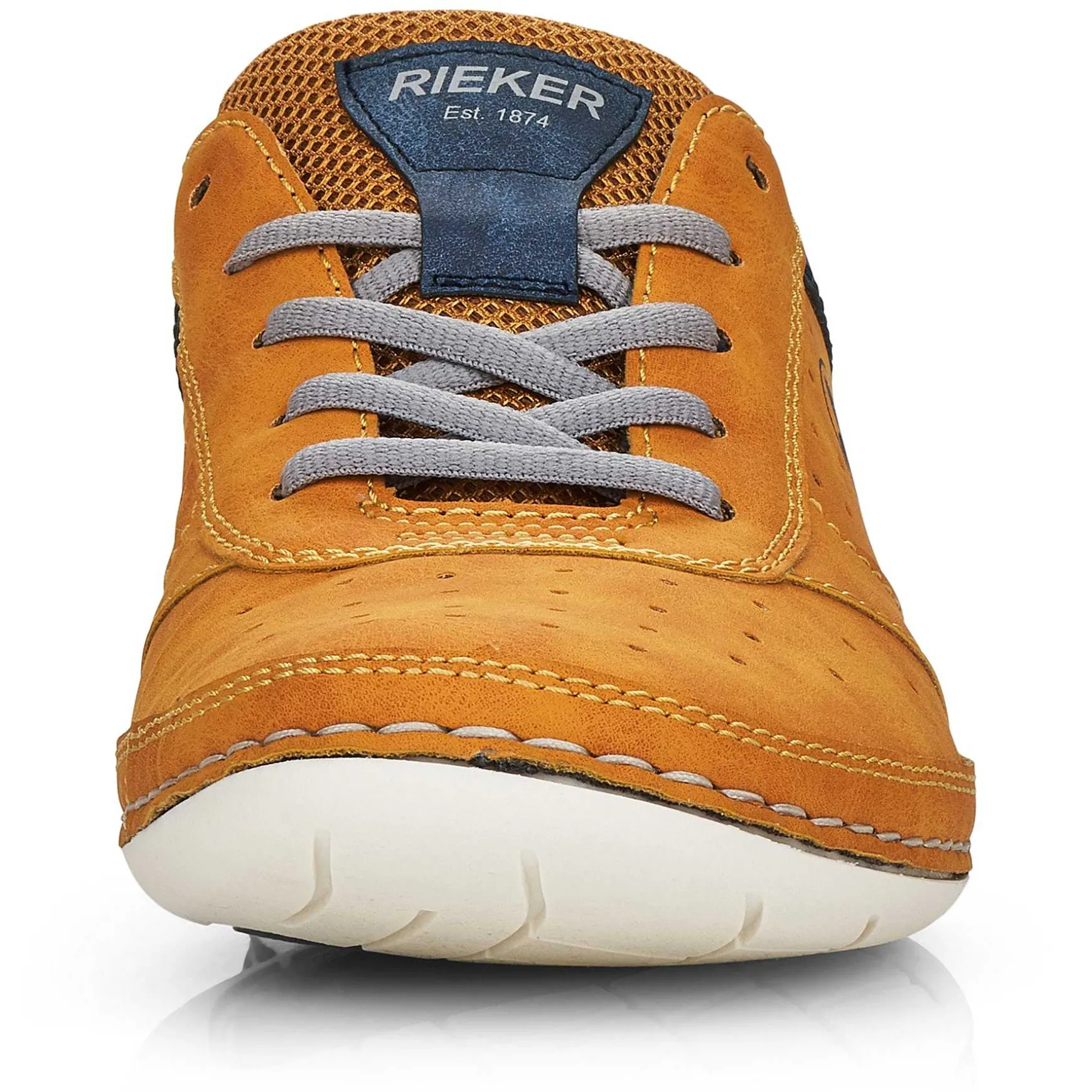 Rieker Men'S Lace-Up Shoes Golden Yellow-Royal Blue