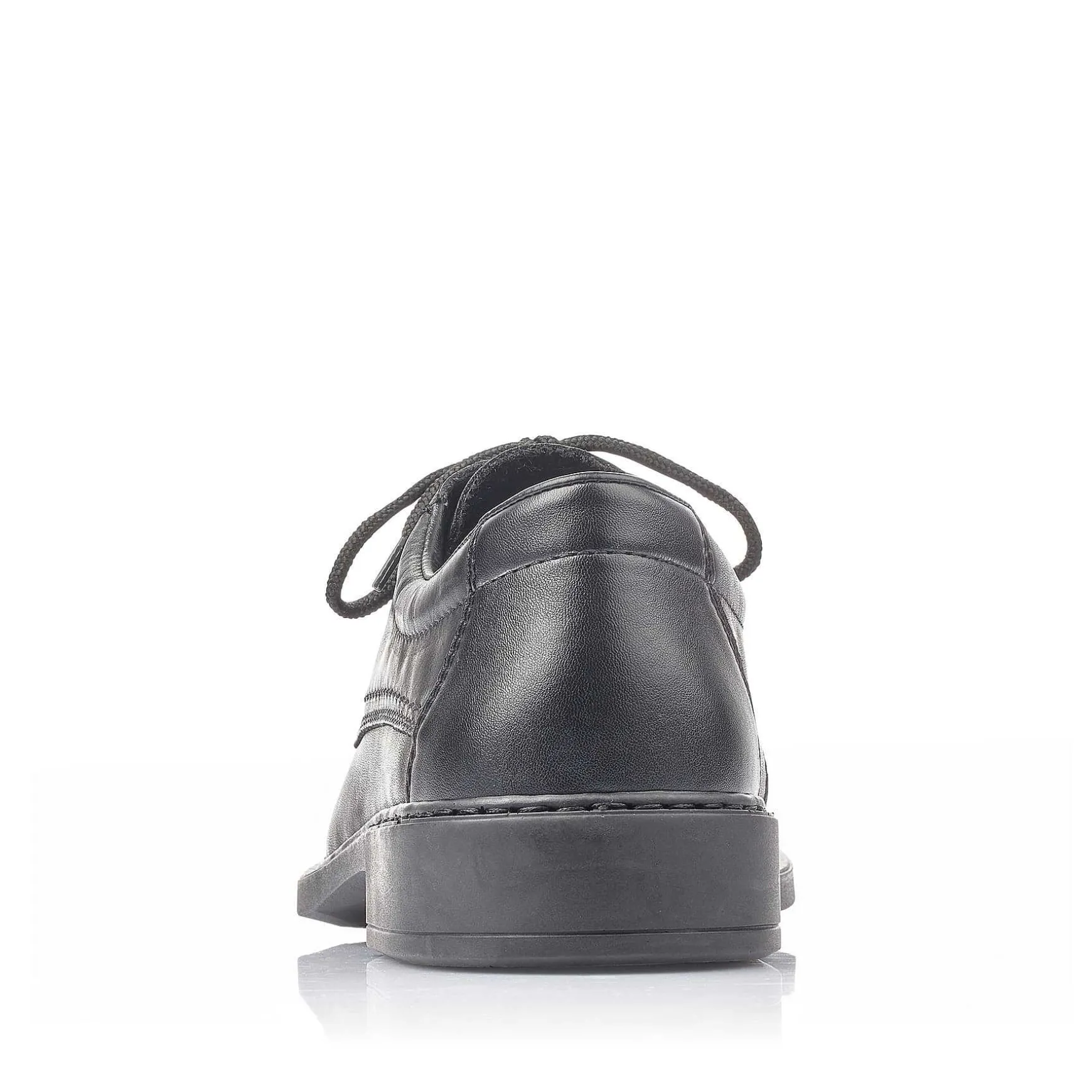 Rieker Men'S Lace-Up Shoes Glossy Black