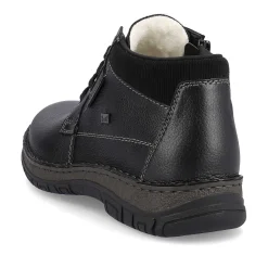 Rieker Men'S Lace-Up Shoes Graphite Black