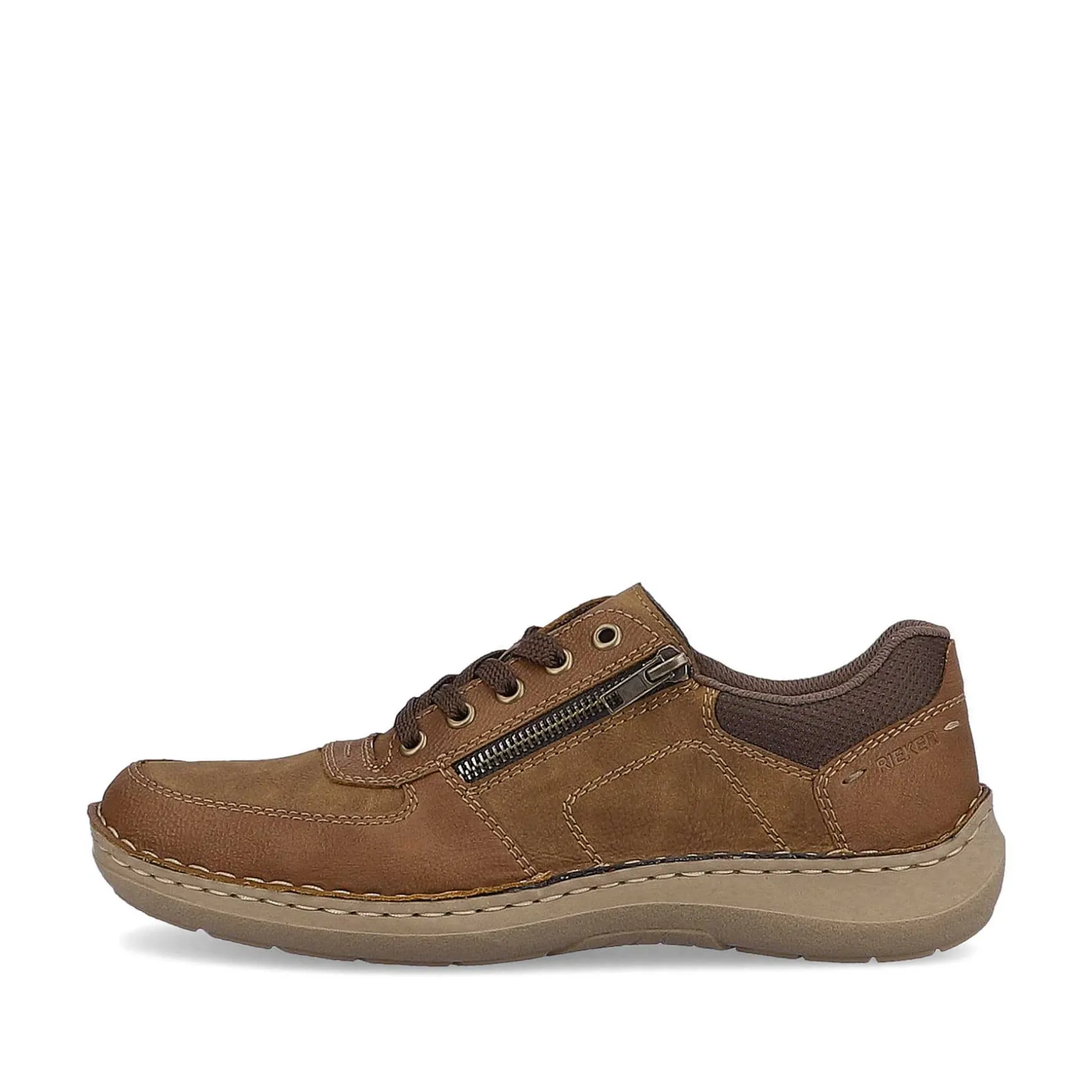 Rieker Men'S Lace-Up Shoes Coffee Brown