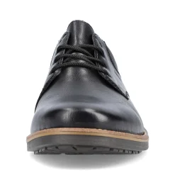 Rieker Men'S Lace-Up Shoes Glossy Black