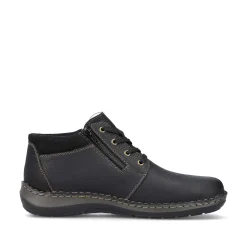 Rieker Men'S Lace-Up Shoes Asphalt Black