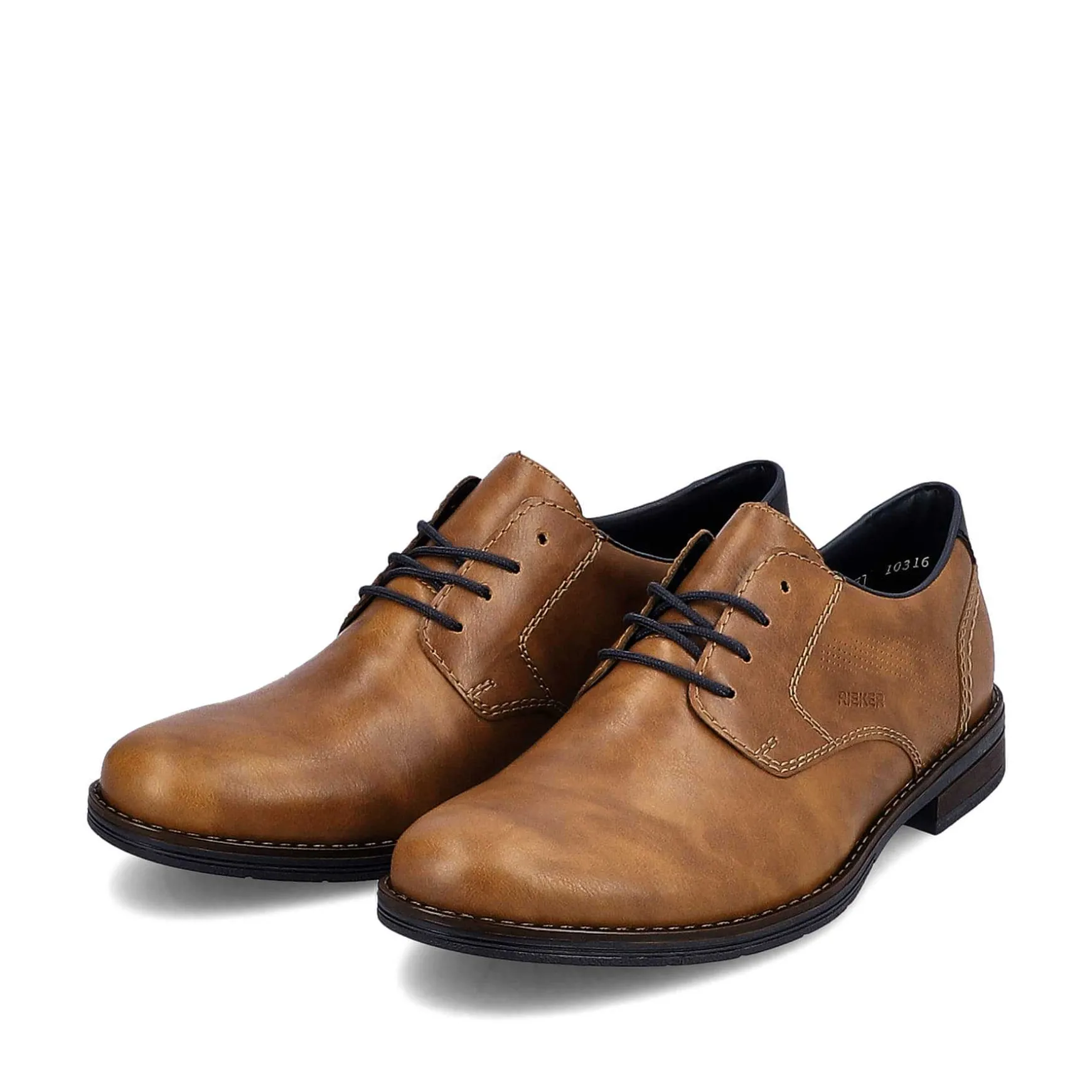 Rieker Men'S Lace-Up Shoes Nougat Brown